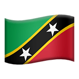 Saint Kitts og Nevis Apple Emoji