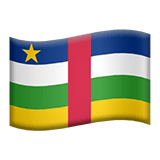 Den sentralafrikanske republikk Apple Emoji