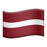 Latvia Apple Emoji