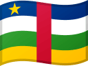 Den sentralafrikanske republikks flagg