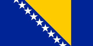 Bosnia-Hercegovinas flagg