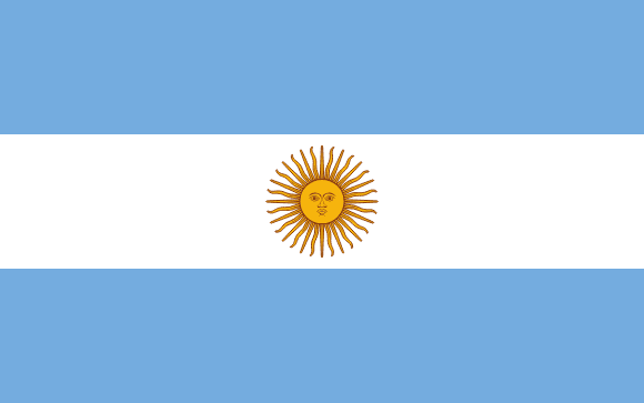 Argentinas flagg