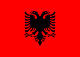 Albanias flagg
