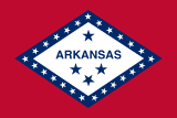 Arkansas' flagg