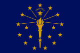 Indianas flagg