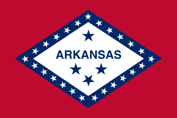 Arkansas' flagg