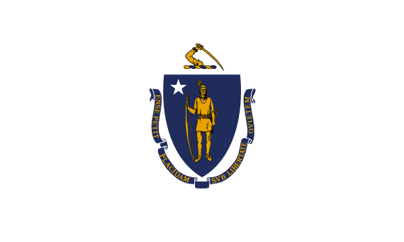 Massachusetts' flagg